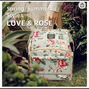 Adebo Diaper Bag Backpack with foldable baby crib